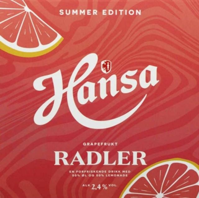 Hansa Radler Grapefrukt 2.4%, Hansa Borg Bryggerier (Royal Unibrew), Norway