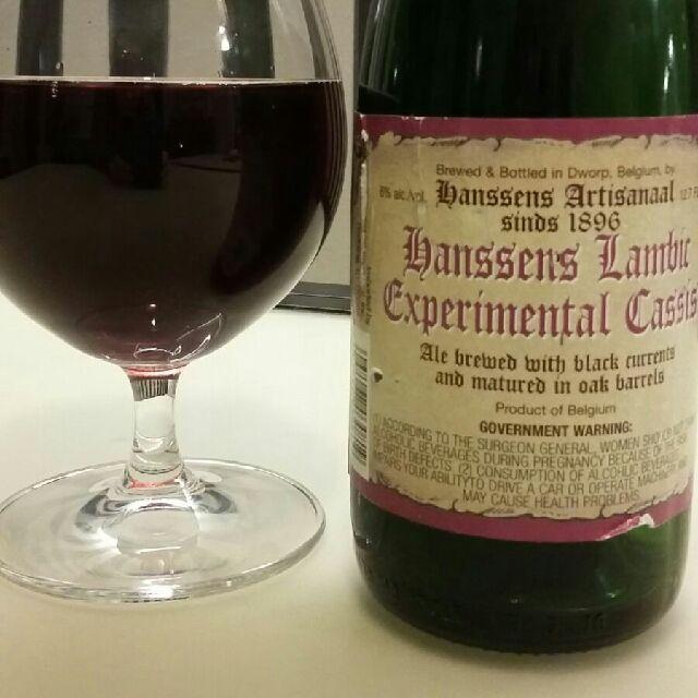 Hanssens Lambic Experimental Cassis / Hanssens Cassis Lambic 6.0%, Hanssens Artisanaal, Belgium