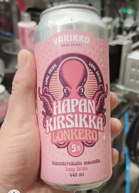 Hapan Kirsikka Lonkero 5.0%, Varikko Panimo, Finland