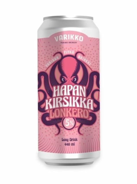 Hapankirsikka Lonkero 5.0%, Varikko Panimo, Finland