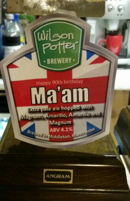 Happy 90th Birthday Ma'am 4.1%, Wilson Potter Brewery, England