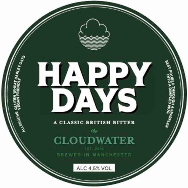 Happy Days 4.5%, Cloudwater Brew Co., England