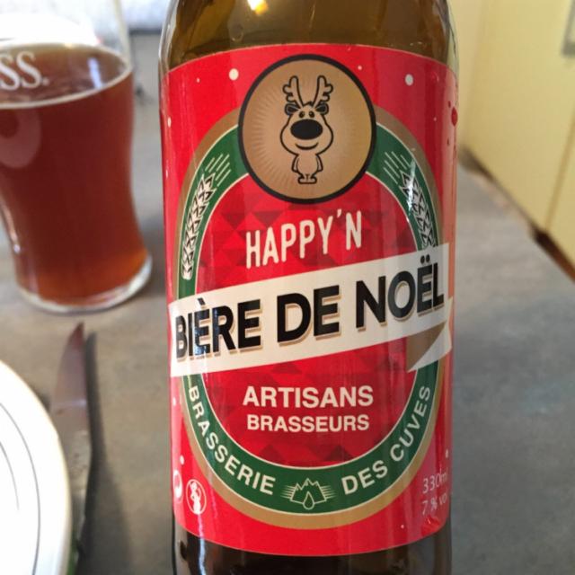 Happy'N Bière de Noël 7.0%, Brasserie Des Cuves, France