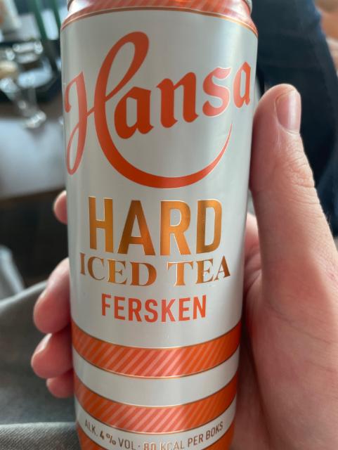 Hansa iced tea fersken 4.0%, Hansa Borg Bryggerier (Royal Unibrew), Norway