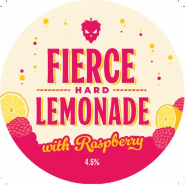 Hard Lemonade with Raspberry 4.5%, Fierce Beer Ltd, Scotland