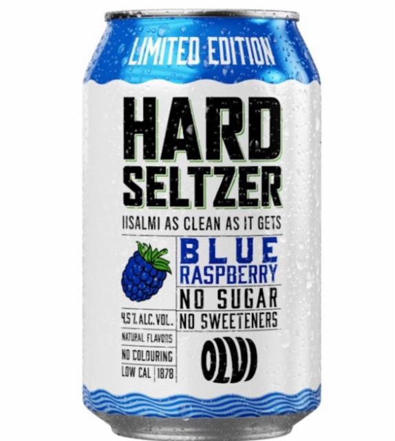 HARD SELTZER BLUE RASPBERRY 4.5%, Olvi, Finland