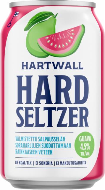 Hard seltzer guava 4.5%, Hartwall (Royal Unibrew), Finland
