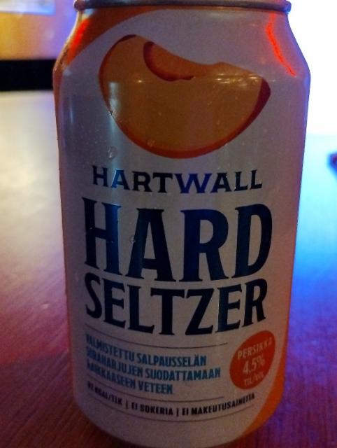 Hard seltzer peach 4.5%, Hartwall (Royal Unibrew), Finland
