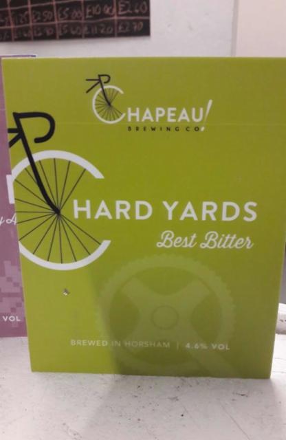 Hard Yards 4.6%, Chapeau Brewing, England