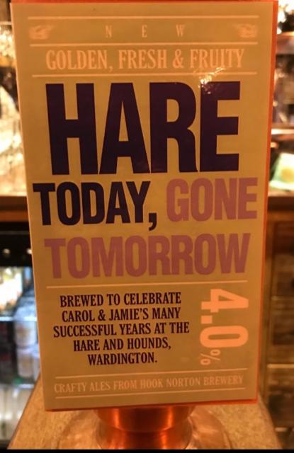 Hare Today, Gone Tomorrow 4.0%, Hook Norton Brewery, England