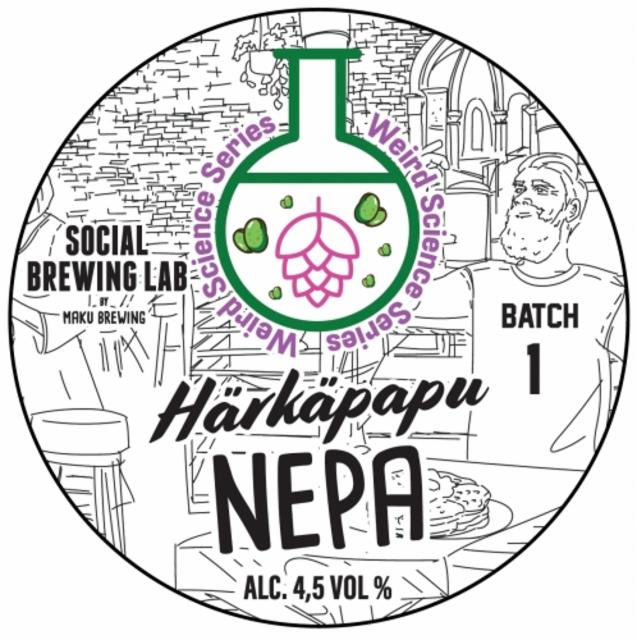 Härkäpapu NEPA #1 4.5%, Social Brewing Lab By Maku Brewing, Finland