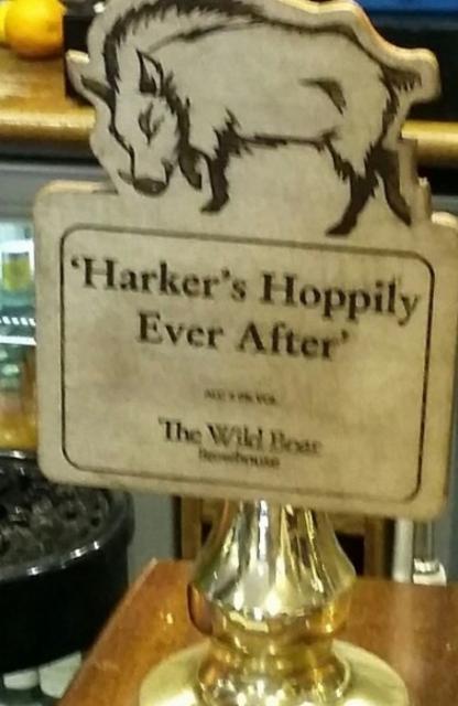 'Harker's Hoppily Ever After' 4.0%, The Wild Boar Brewing, England