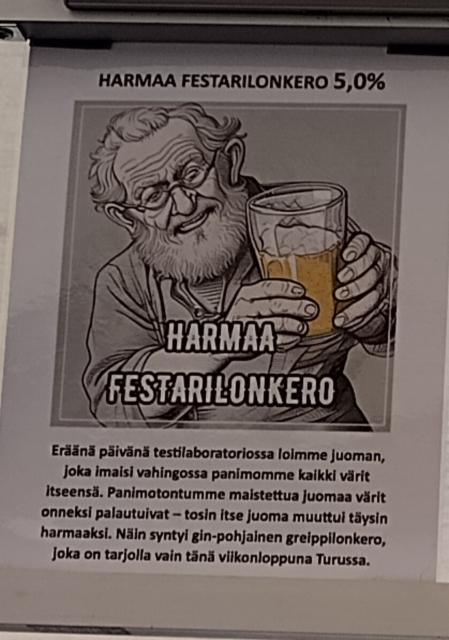 Harmaa Festarilonkero 5.0%, Iso-Kallan Panimo, Finland