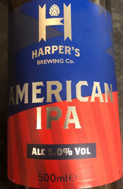 Harper's American IPA 5.0%, Harper's Brewing Company, England