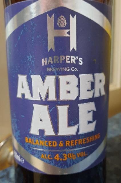 Harper's Amber Ale 4.3%, Harper's Brewing Company, England