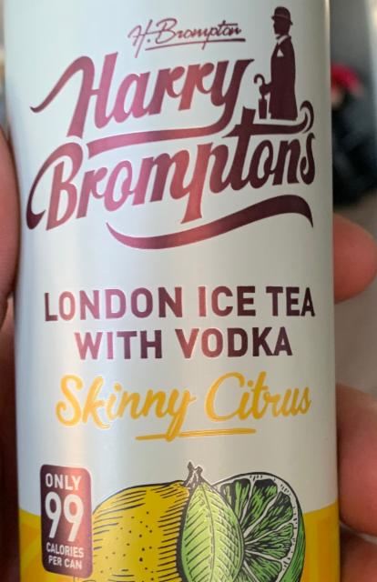 Harry Brompton's London Ice Tea with Vodka Skinny Citrus 4.0%, Tudor Brewery, Wales
