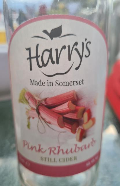 Harry's Pink Rhubarb Still Cider 4.0%, Harry's Cider, England