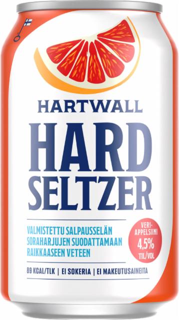 Hartwall Hard Seltzer Veriappelsiini 4.5%, Hartwall (Royal Unibrew), Finland