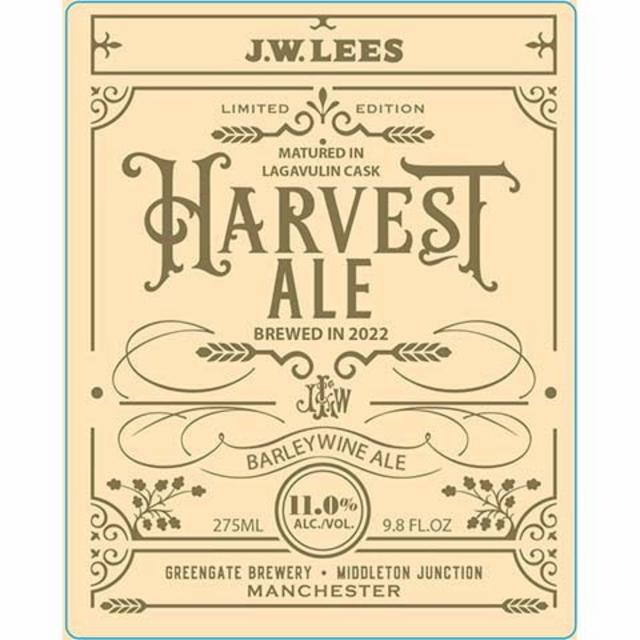 Harvest Ale (Matured In Lagavulin Whisky Casks) (2022) 11.0%, J.W. Lees Brewery, England