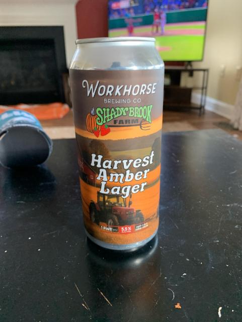 Harvest Amber Lager 5.5%, Workhorse Brewing Company, United States