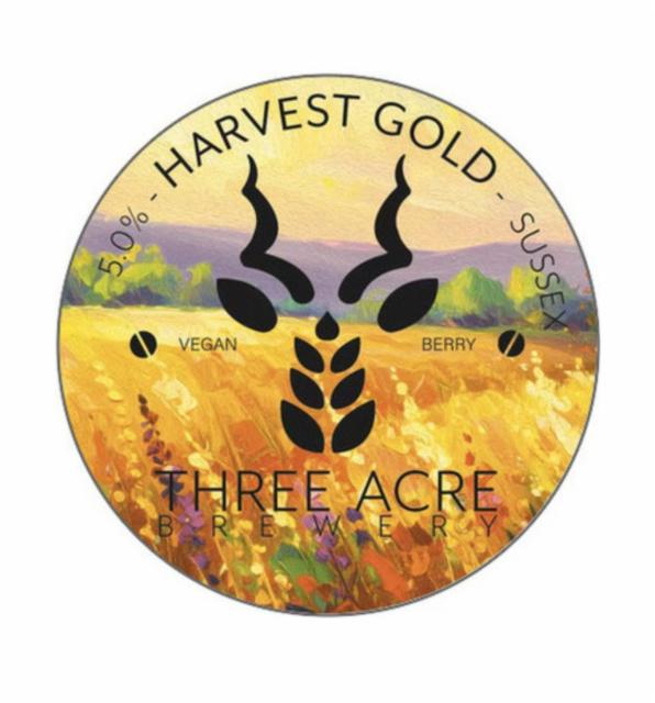 Harvest Gold 5.0%, Three Acre Brewery, England