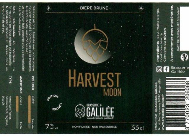 Harvest Moon 7.0%, Brasserie Galilée, France