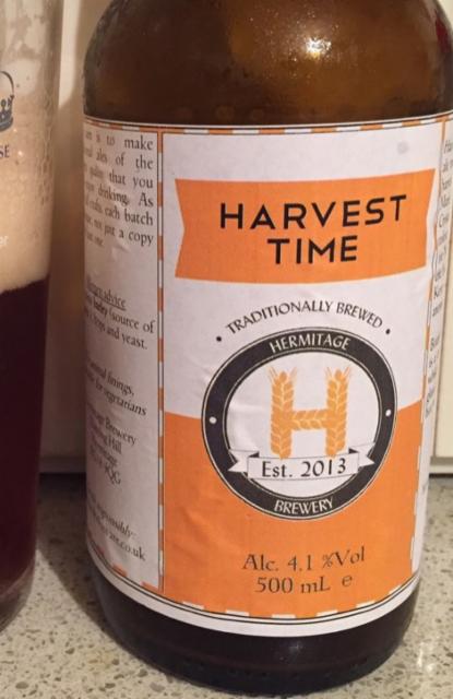 Harvest Time 4.1%, Hermitage Brewery, England