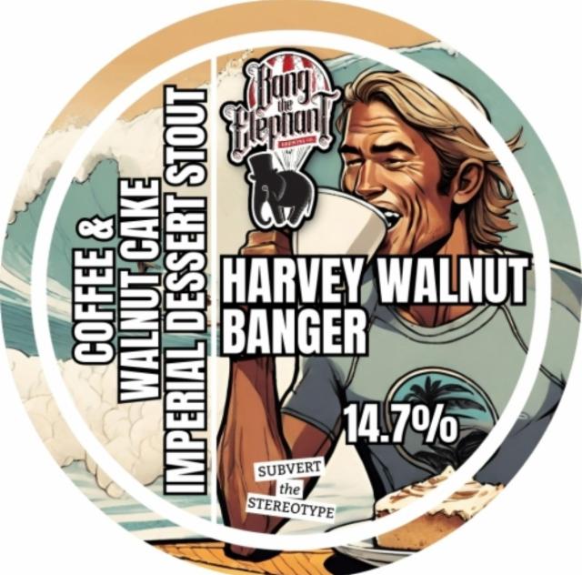 Harvey Walnut Banger 14.7%, Bang The Elephant Brewing co, England