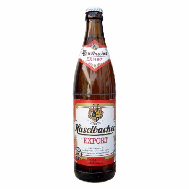 Haselbacher Export 5.4%, Schlossbrauerei Haselbach, Germany