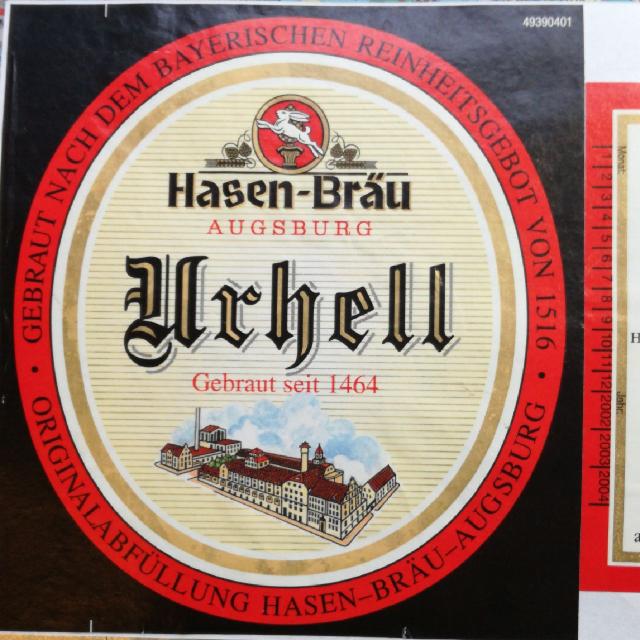 Hasen Bräu Urhell 5.0%, Hasen-Bräu (Radeberger Gruppe), Germany