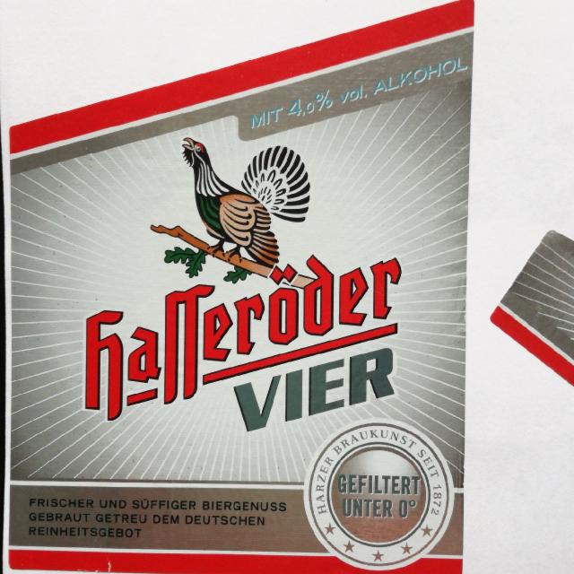 Hasseröder Vier 4.0%, Hasseröder Brauerei (CKCF), Germany