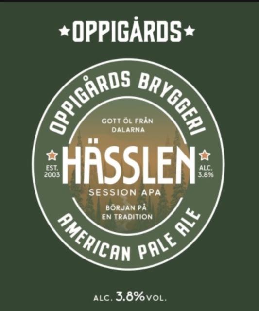 Hässlen 3.8%, Oppigårds Bryggeri, Sweden