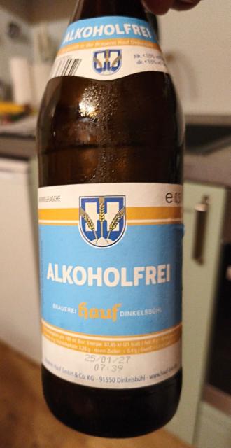 Hauf alkoholfrei 0.5%, Brauerei Hauf Dinkelsbühl, Germany