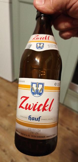 hauf zwickl 5.3%, Brauerei Hauf Dinkelsbühl, Germany