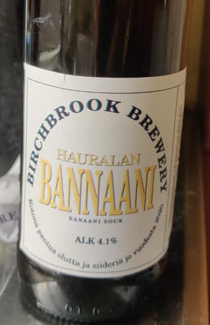 Hauralan Bannaani 4.1%, Birchbrook Brewery, Finland