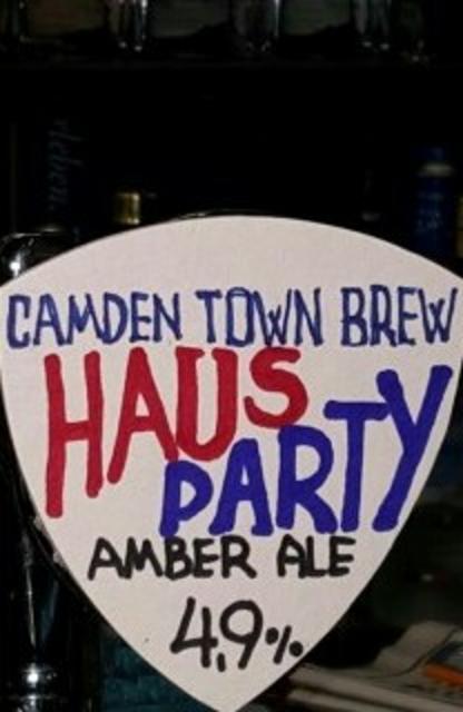 Haus Party 4.9%, Camden Town Brewery (AB InBev), England
