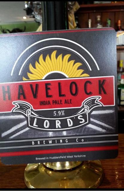 Havelock 5.9%, Lord's Brewing Co., England
