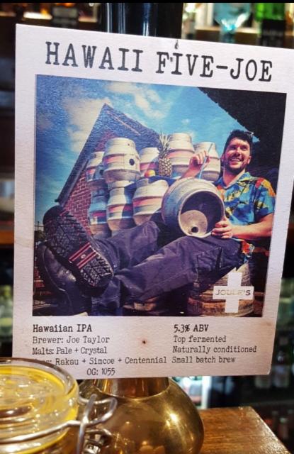 Hawaii Five-Joe 5.3%, Joule's Brewery, England