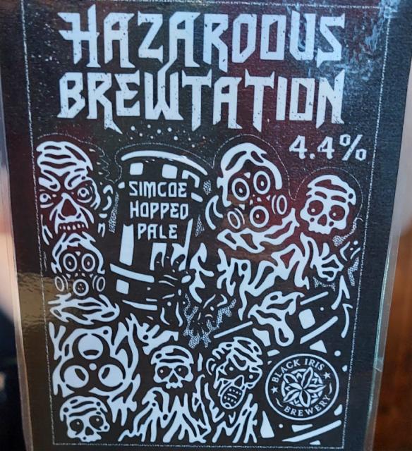 Hazardous Brewtation 4.4%, Black Iris Brewery, England