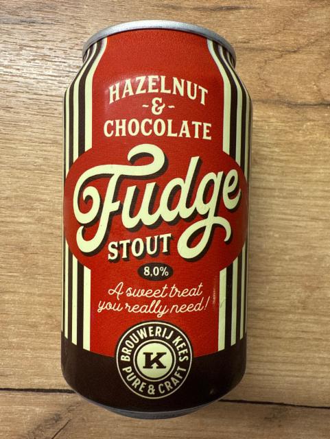 Hazelnut & Chocolate Fudge Stout 8.0%, Brouwerij Kees, Netherlands