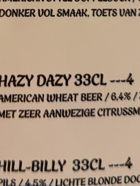 Hazy dazy 6.4%, Ninety eight brewing company, Belgium