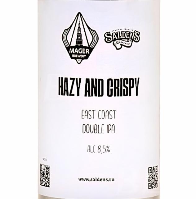 Hazy and Crispy 8.5%, Salden's Brewery, Russia