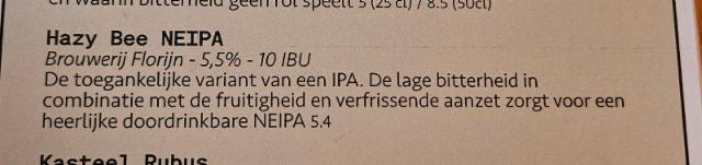 hazy bee, brouwerij florijn