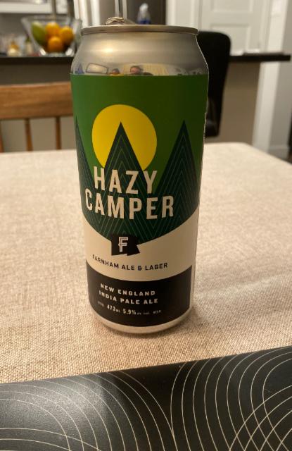 Hazy Camper IPA 5.9%, Farnham Ale & Lager, Canada
