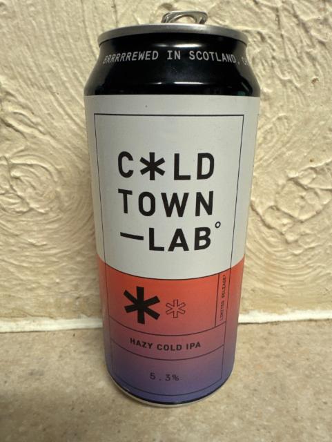 Hazy Cold IPA 5.3%, Cold Town Beer, Scotland
