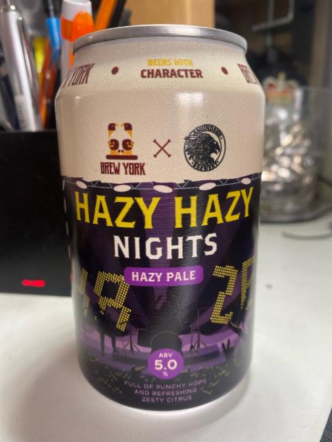 Hazy Hazy Nights 5.0%, Brew York, England