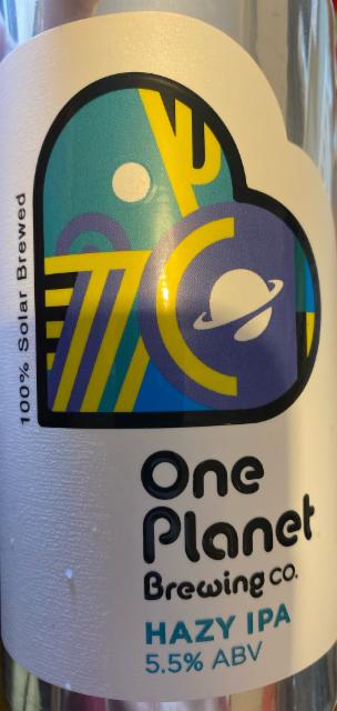 Hazy IPA 5.5%, One Planet Brewing Co., United Kingdom