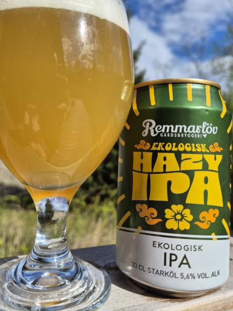 hazy ipa 5.6%, Remmarlöv Gårdsbryggeri, Sweden