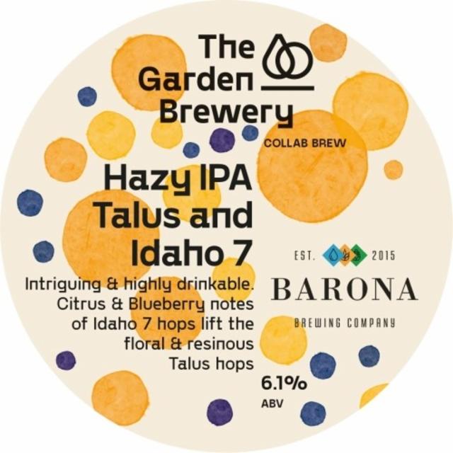 Hazy IPA: Talus And Idaho 7 (Collab Barona) 6.1%, The Garden Brewery, Croatia