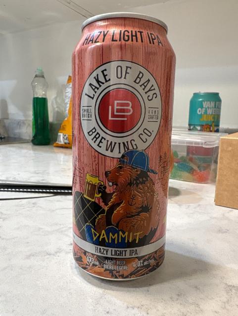 Hazy light ipa, Lake of Bays Brewing Company